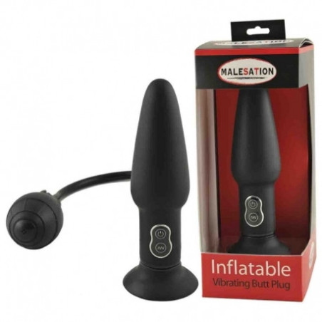 Plug Anal gonflable vibrant avec ventouse -